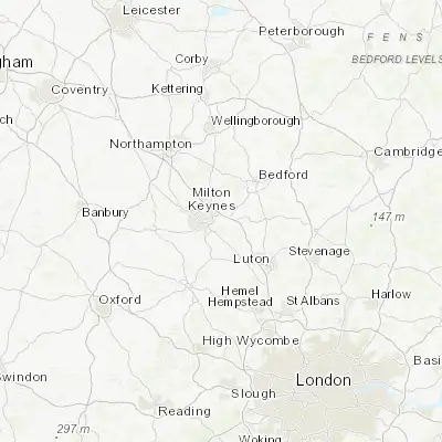 Map showing location of Woburn Sands (52.015790, -0.649820)