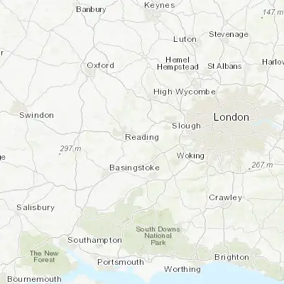 Map showing location of Wokingham (51.411200, -0.835650)