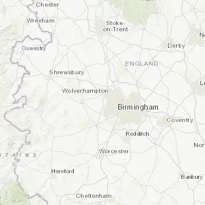 Map showing location of Wombourn (52.533330, -2.183330)