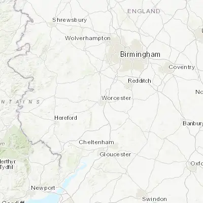 Map showing location of Worcester (52.189350, -2.220010)