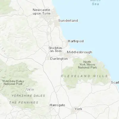 Map showing location of Yarm (54.503640, -1.357930)