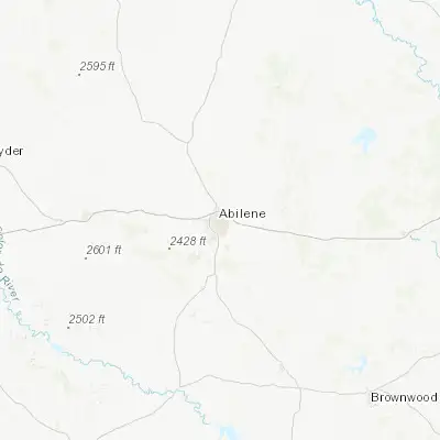Map showing location of Abilene (32.448740, -99.733140)