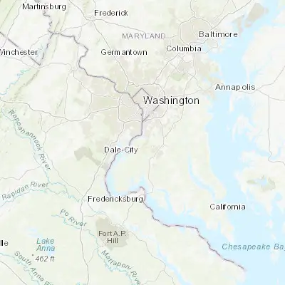 Map showing location of Accokeek (38.667620, -77.028310)