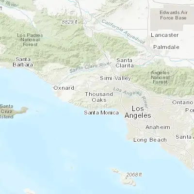 Map showing location of Agoura (34.143060, -118.737870)