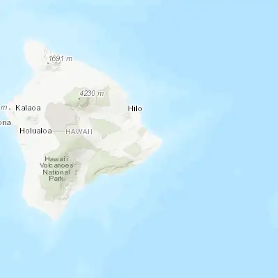Map showing location of Ainaloa (19.526940, -154.993060)