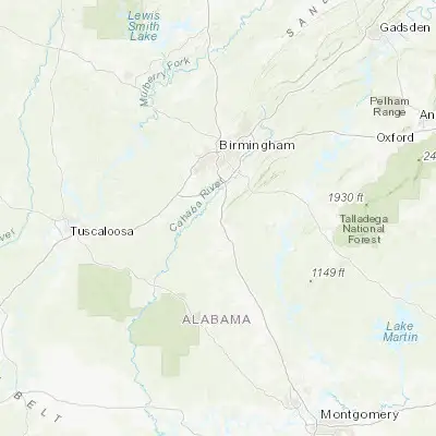 Map showing location of Alabaster (33.244280, -86.816380)