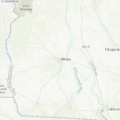 Map showing location of Albany (31.578510, -84.155740)