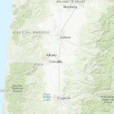 Map showing location of Albany (44.636510, -123.105930)