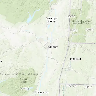 Map showing location of Albany (42.652580, -73.756230)