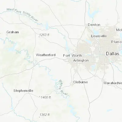 Map showing location of Aledo (32.695960, -97.602250)