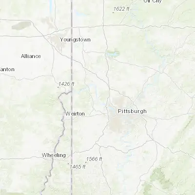 Map showing location of Ambridge (40.589230, -80.225060)