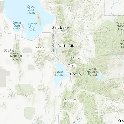 Map showing location of American Fork (40.376900, -111.795760)