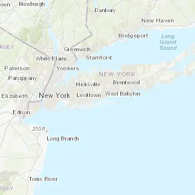 Map showing location of Amityville (40.678990, -73.417070)