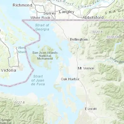 Map showing location of Anacortes (48.512600, -122.612670)