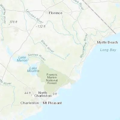 Map showing location of Andrews (33.451280, -79.560900)