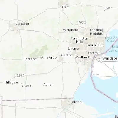Map showing location of Ann Arbor (42.277560, -83.740880)