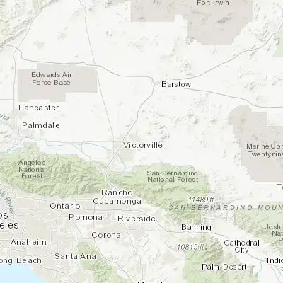 Map showing location of Apple Valley (34.500830, -117.185880)