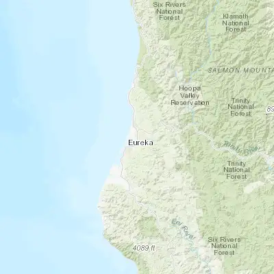 Map showing location of Arcata (40.866520, -124.082840)