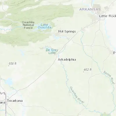 Map showing location of Arkadelphia (34.120930, -93.053780)