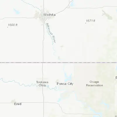 Map showing location of Arkansas City (37.061970, -97.038370)