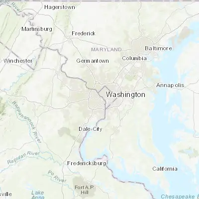 Map showing location of Arlington (38.881010, -77.104280)