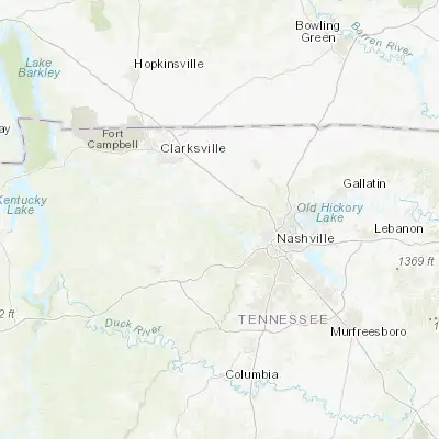 Map showing location of Ashland City (36.274220, -87.064170)