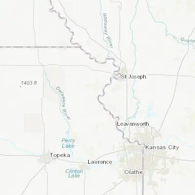 Map showing location of Atchison (39.563050, -95.121640)