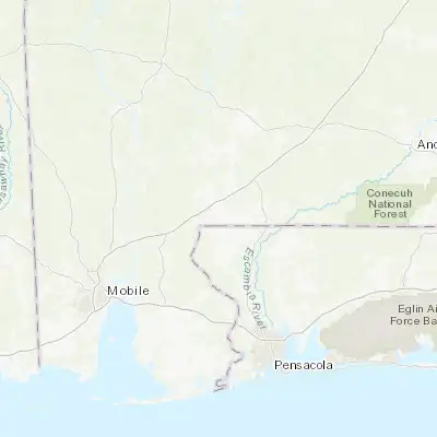 Map showing location of Atmore (31.023790, -87.493870)