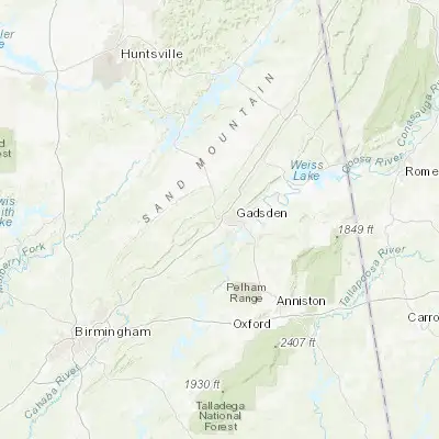 Map showing location of Attalla (34.021760, -86.088590)