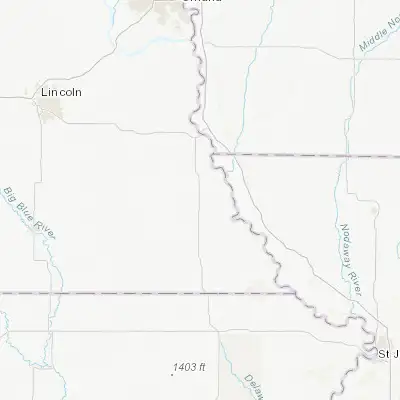 Map showing location of Auburn (40.392780, -95.838890)