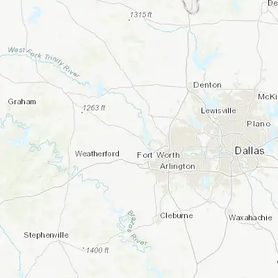 Map showing location of Azle (32.895130, -97.545860)