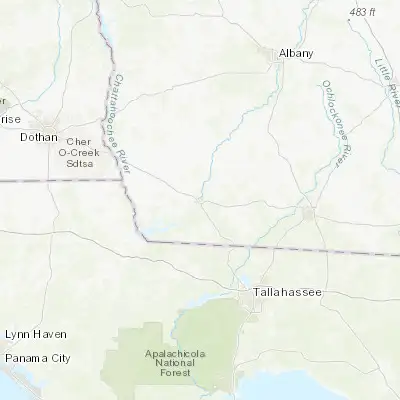 Map showing location of Bainbridge (30.903800, -84.575470)