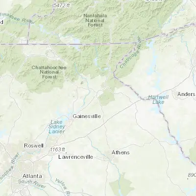 Map showing location of Baldwin (34.491770, -83.537390)