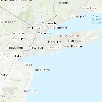 Map showing location of Baldwin Harbor (40.639550, -73.608460)