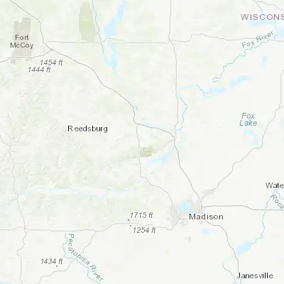 Map showing location of Baraboo (43.471090, -89.744290)