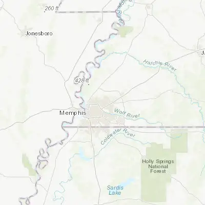 Map showing location of Bartlett (35.204530, -89.873980)