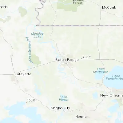 Map showing location of Baton Rouge (30.443320, -91.187470)