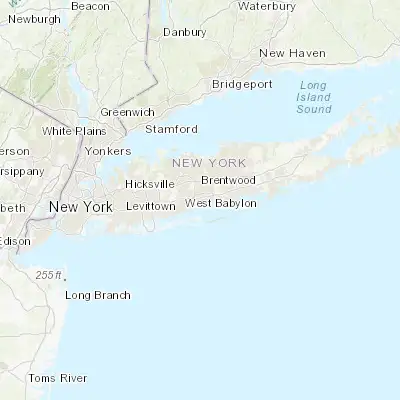 Map showing location of Bay Shore (40.725100, -73.245390)