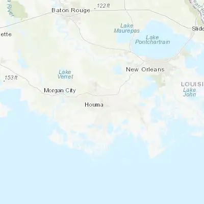 Map showing location of Bayou Cane (29.624100, -90.751200)