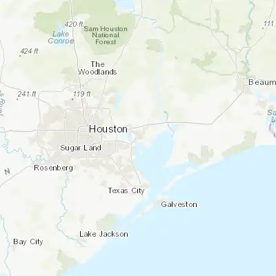 Map showing location of Baytown (29.735500, -94.977430)