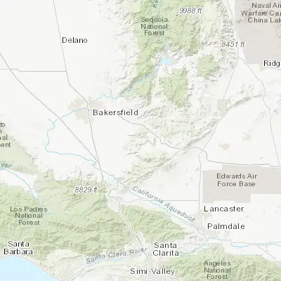 Map showing location of Bear Valley Springs (35.159130, -118.628420)