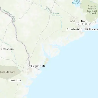 Map showing location of Beaufort (32.431580, -80.669830)