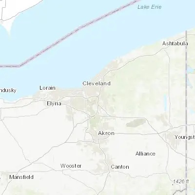 Map showing location of Bedford Heights (41.417000, -81.527340)