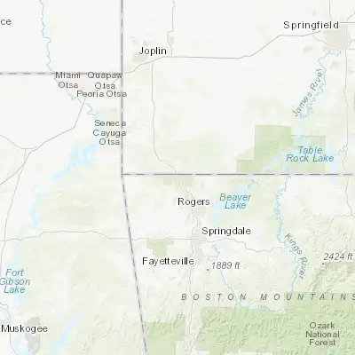 Map showing location of Bella Vista (36.480700, -94.271340)