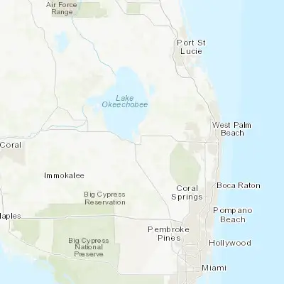 Map showing location of Belle Glade (26.684510, -80.667560)