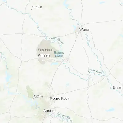Map showing location of Belton (31.056010, -97.464450)