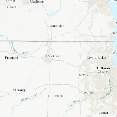 Map showing location of Belvidere (42.263910, -88.844270)