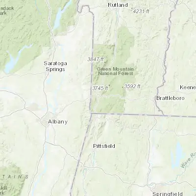 Map showing location of Bennington (42.878130, -73.196770)