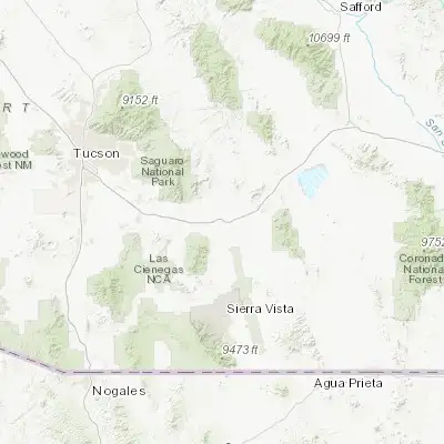 Map showing location of Benson (31.967860, -110.294520)
