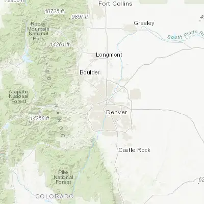 Map showing location of Berkley (39.804430, -105.026090)